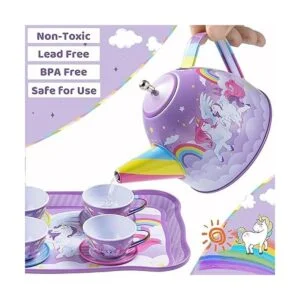 JOYIN Juego de 15 piezas de té para niñas pequeñas juego_3