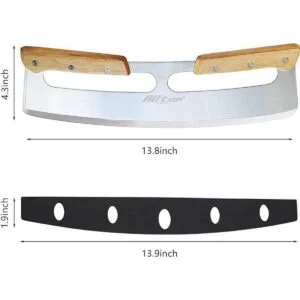 Cortador de pizza cuchillo de hoja de acero inoxidable