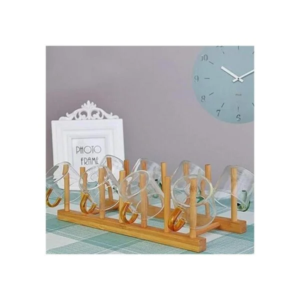 Estante de bambú para platos tapa de ollaplacatabla de_3