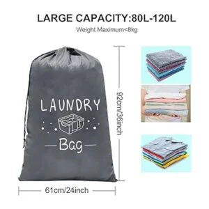 Sylfairy Paquete de 2 bolsas de lavandería de viaje extra_4