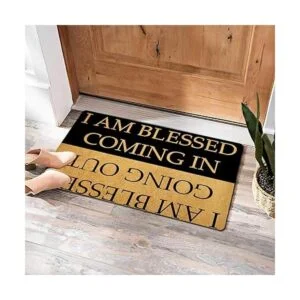 Felpudo de bienvenida Julia con texto en inglés Hello_3