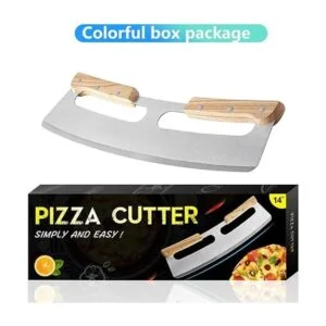 Cortador de pizza cuchillo de hoja de acero inoxidable