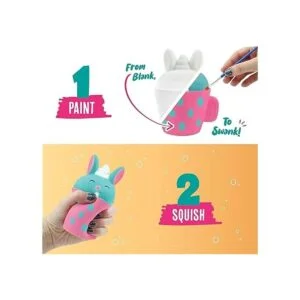 Bunny Paint Your Own Squishies Kit. Kit de pintura blanda_3