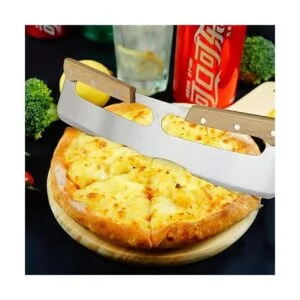 Cortador de pizza cuchillo de hoja de acero inoxidable