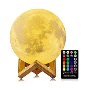 Lámpara de luna LOGROTATE 3D con impresión LED de 16_1