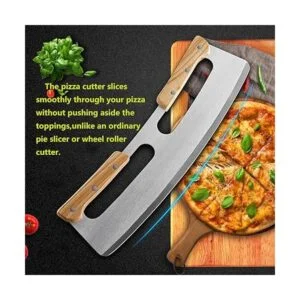 Cortador de pizza cuchillo de hoja de acero inoxidable
