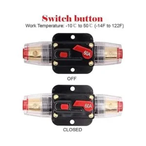 Interruptor de circuito en línea de audio 60A de 12 V_2