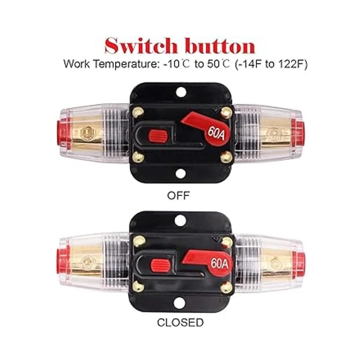 Interruptor de circuito en línea de audio 60A de 12 V_2