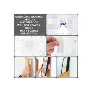 Ganchos adhesivos de doble cara Paquete de 20 ganchos de_3