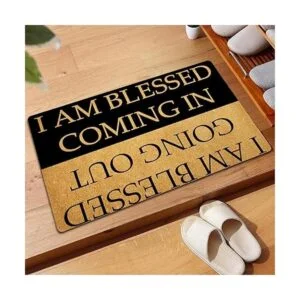 Felpudo de bienvenida Julia con texto en inglés Hello_4