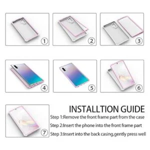 KSELF Funda para Samsung Galaxy Note 10 con protector de_3