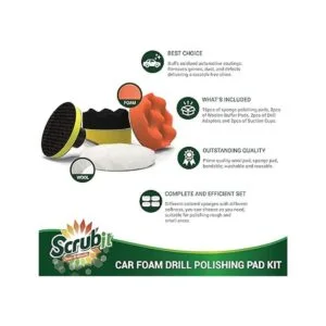 SCRUBIT Paquete de 22 almohadillas de pulido de espuma_4