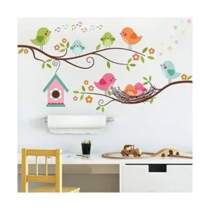 ROFARSO Colorful Cute Cartoon Lovely Robin Birds Singing_2