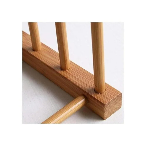 Estante de bambú para platos tapa de ollaplacatabla de_4