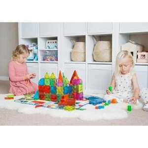 MagnaTiles Contenedor de almacenamiento y tapete de juego_6
