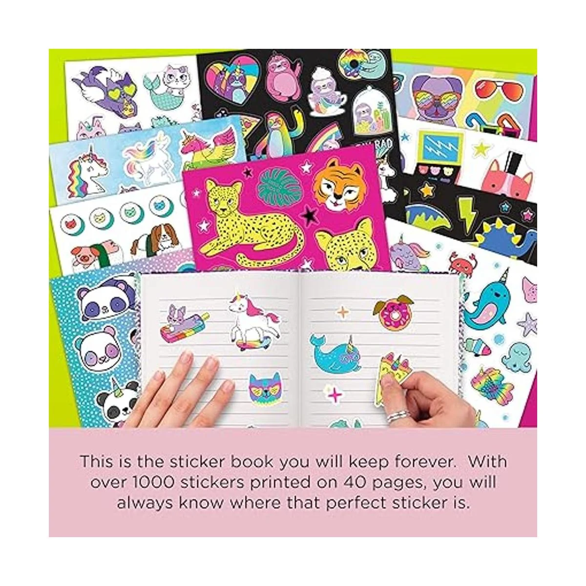 Fashion Angels Lindas calcomanías de animales para niños_3