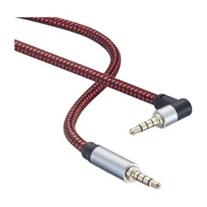 Cable de audio macho a macho de 6 pies 90 grados TRRS_2