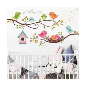 ROFARSO Colorful Cute Cartoon Lovely Robin Birds Singing_1