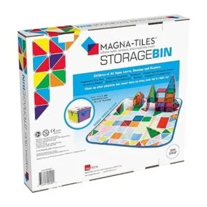 MagnaTiles Contenedor de almacenamiento y tapete de juego_2