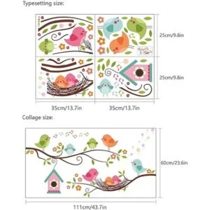 ROFARSO Colorful Cute Cartoon Lovely Robin Birds Singing_3