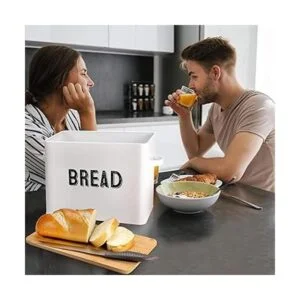 Elegante caja de pan de granja para encimera de cocina_4