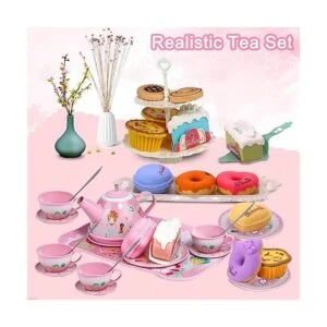 Juego de fiesta de té para niñas pequeñas juguete_2