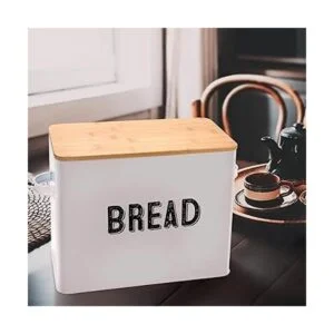 Elegante caja de pan de granja para encimera de cocina_5