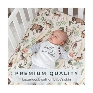 Pobibaby Sábanas prémium con diseño de vida silvestre._2