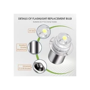Bombillas LED de repuesto de 30 lúmenes y 3 voltios para