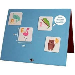 Tarjetas flash del alfabeto de fieltro animal a juego 52_6