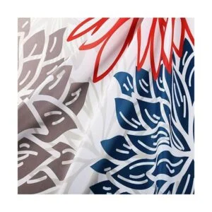 RosieLily Juego de cortinas de ducha florales con 12