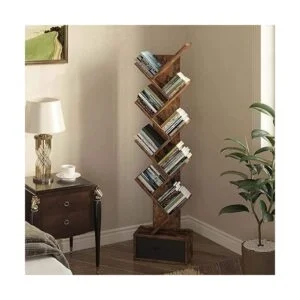 Rolanstar Estantería de árbol con cajón 8 estantes_5