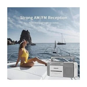 Boombox Retro Reproductor de casete AMFM Radio estéreo_4
