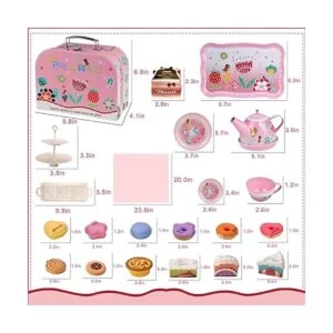 Juego de fiesta de té para niñas pequeñas juguete_6
