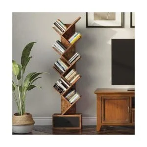 Rolanstar Estantería de árbol con cajón 8 estantes_4