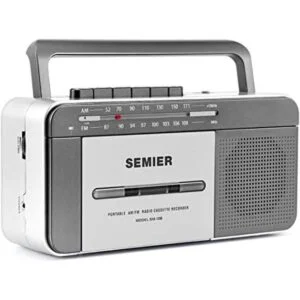 Boombox Retro Reproductor de casete AMFM Radio estéreo_1