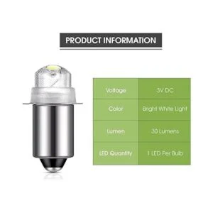 Bombillas LED de repuesto de 30 lúmenes y 3 voltios para