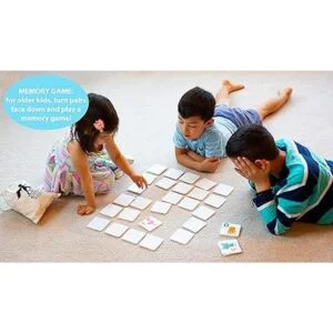 Tarjetas flash del alfabeto de fieltro animal a juego 52_5