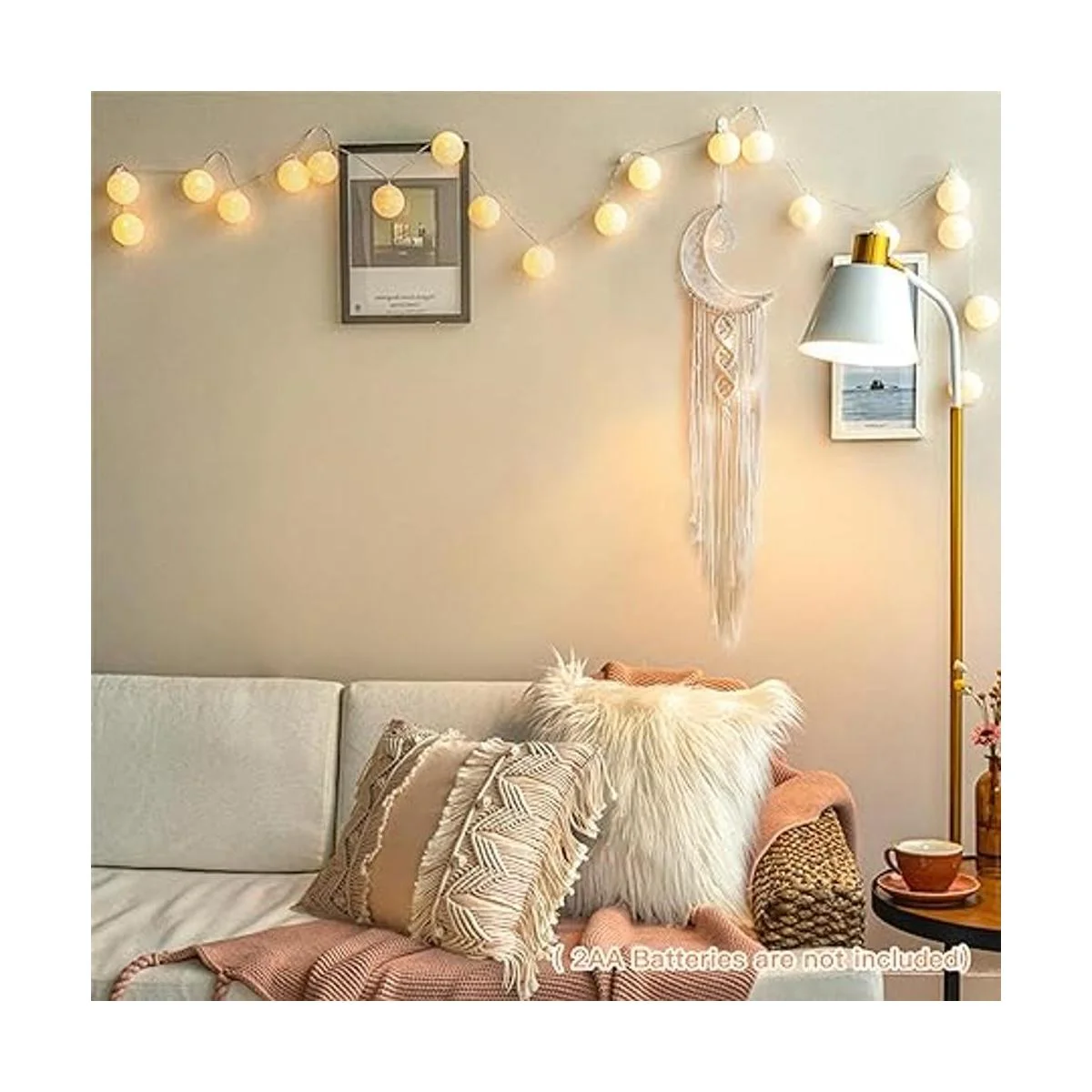 Atrapasueños LED Yimerlen Atrapasueños con diseño de luna