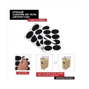 DWLLZA KITCHEN Juego de almacenamiento de recipientes de