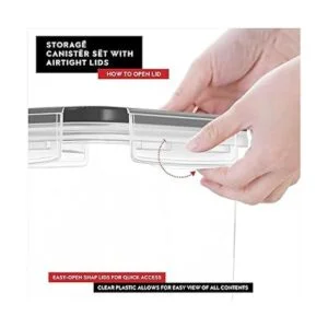 DWLLZA KITCHEN Juego de almacenamiento de recipientes de