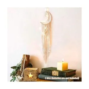 Atrapasueños LED Yimerlen Atrapasueños con diseño de luna