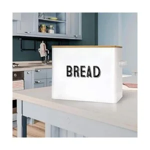 Elegante caja de pan de granja para encimera de cocina_2
