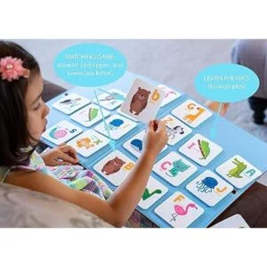 Tarjetas flash del alfabeto de fieltro animal a juego 52_3