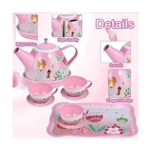 Juego de fiesta de té para niñas pequeñas juguete_5