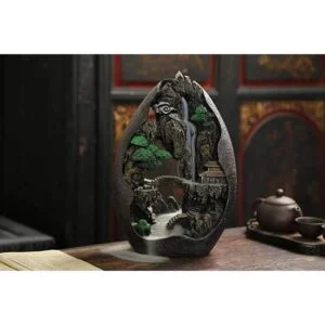 Quemador de incienso con diseño de cono de reflujo de