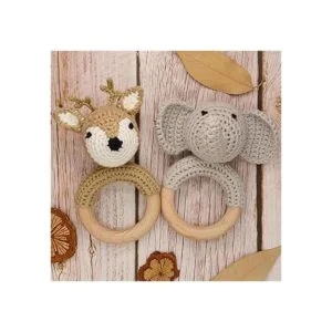 Joliecraft Woodland Friends Juguete de sonajero para_3