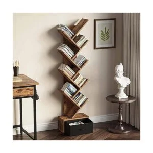 Rolanstar Estantería de árbol con cajón 8 estantes_2