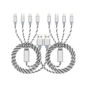 Paquete de 2 cables de carga múltiple de 3.5 A 10 pies 4_1