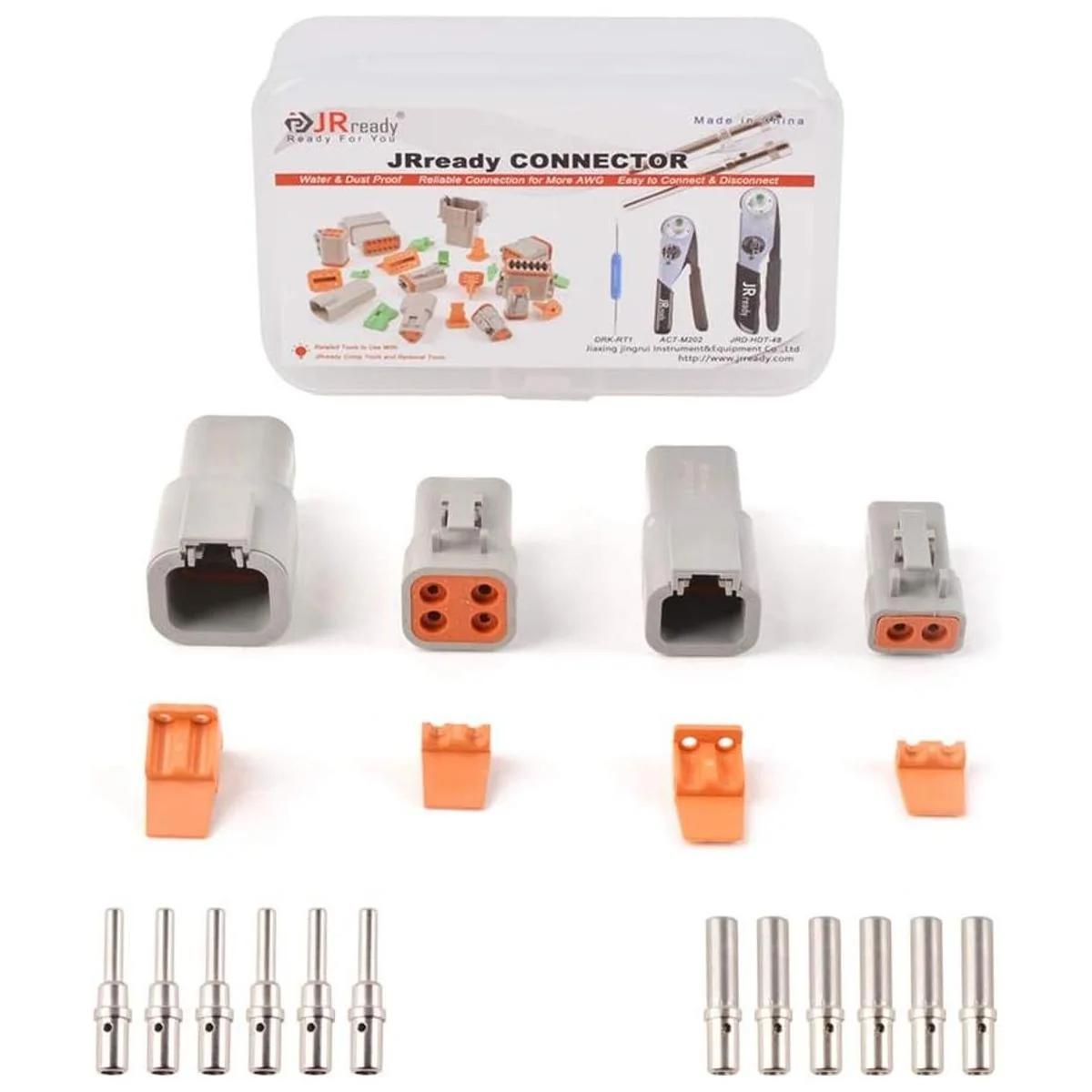 JRready ST6139 DTP Connector Kit 2 4 Pin Gray IP67_1